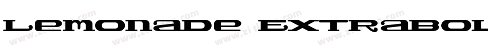 Lemonade ExtraBold字体转换